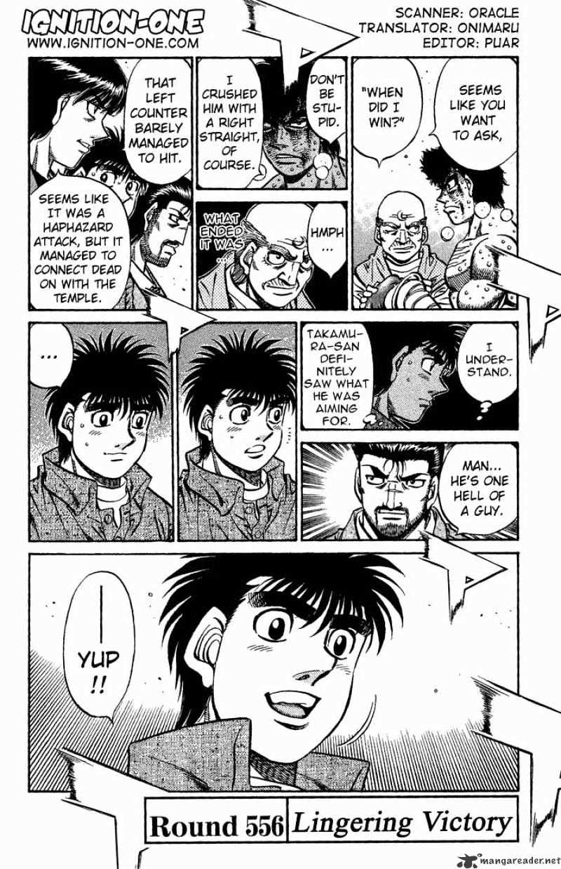 Hajime no Ippo: Fighting Spirit, Chapter 556 image 02